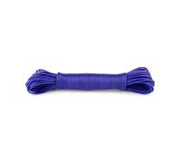 IDEA HOME Corde à Linge 20 m Bleu, Fil D’étendage Résistant avec Revêtement PVC, Usage Intérieur Extérieur, Plastique Renforcé AVR