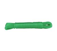 IDEA HOME Corde à Linge Cristal indéchirable de 20 m pour la Maison, Le Jardin et Le Camping - Corde à Linge Robuste en Polyester et revêtement Plastique, Vert Transparent