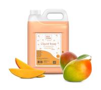 Idea Home FRAGANTE Savon Liquide Mains 5l - Recharge Savon Liquide, Bidon 5 litres - Savon Doux pour la Peau, Testé Dermatologiquement - Crème de Savon - Mangue, Or