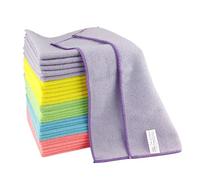 Leviatan Lot de 30 chiffons de nettoyage en microfibre | pour La Maison,Hôtel,Bureau | 40x40cm | Multicolore