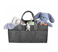 IDEA HOME Sac à Main Organiseur en Feutre - Sac en Feutre à Compartiments Amovibles - Organisateur Universel de Sac à Main - Organisateur de Couches pour Bébés Portable, Gris