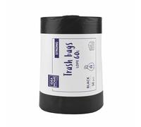 IDEA HOME Sacs Poubelle 60L x 50 Sacs - Résistant Sacs Poubelles pour le Recyclage, Noir