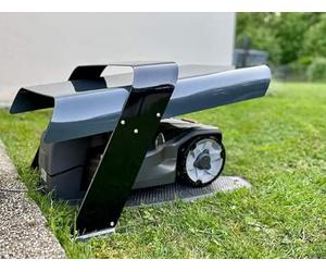 Idea Mower abri pour Robot Tondeuse One 1.0 Compatible avec Husqvarna Automower | Toit de Garage en Aluminium et Acier Inoxydable 74x55x38cm | Protège du Soleil, Pluie, Neige, Grêle