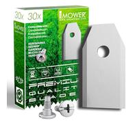 Idea Mower Lames de rechange pour robot tondeuse Premium, compatible avec Segway Navimow | Lot de 30 lames | Couteaux durables résistants aux intempéries