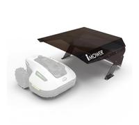 Idea Mower Mobius Garage pour robot tondeuse compatible avec Mammotion Yuka Mini 2 1000, housse transparente en polycarbonate UV, aluminium composite et acier inoxydable