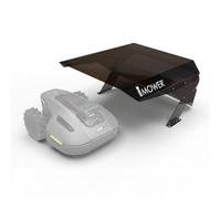 Idea Mower Mobius Garage pour robot tondeuse compatible avec Mammotion Yuka Mini 2, housse transparente en polycarbonate UV, aluminium composite et acier inoxydable