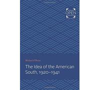 Idea Of The American South, 1920-1941