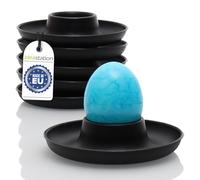 Idea-Station coquetier Oeuf en Plastique - 6 Pieces - Noir