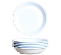 idea-station Gastro assiette plastique rigide 6 x 21 cm - blanc - assiette creuse plastique - assiette reutilisable