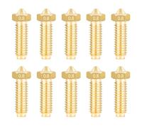 IdeaFormer 0,8mm Lot 10 Buses en Laiton pour Anycubic Kobra 2, Brass Kobra 2 Nozzle Extruder Hotend Nozzle Kit pour Anycubic Kobra 2/Kobra 2 Pro/Kobra 2 Neo/Kobra 2 Plus/Kobra 2 Max