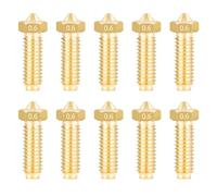 IdeaFormer 10 Pièces 0,6mm Kobra 2 Brass Nozzle Kits, Buse en Laiton pour Extrudeuse Hotend pour Anycubic Kobra 2/Kobra 2 Pro/Kobra 2 Neo/Kobra 2 Plus/Kobra 2 Max