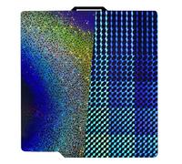 IdeaFormer-3D PEY H1H Plaque de construction pour Bambu Lab X1 X1C X1E P1P P1S P2S A1, lisse Phantom H1H + plaque de lit Rainbow Starry PEY 257 x 257 mm pour plate-forme d'imprimantes 3D Bambu Lab