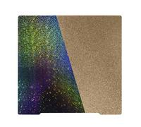 IdeaFormer-3D PEY Plaque de construction pour imprimante 3D Prusa i3 MK3, double face arc-en-ciel PEY + feuille PEI texturée en acier à ressort flexible 241 x 253,8 mm pour imprimante 3D Prusa I3