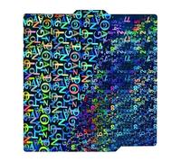 IdeaFormer-3D Plaque de construction lisse pour stylo Bambu Lab X1/X1C/X1E/P1P/P1S/P2S/A1, double face numérique + lettre à ressort, plateau d'impression flexible pour imprimante 3D Bambu Lab 257 x