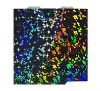 IdeaFormer-3D Plaque de construction PEF PEY pour Bambu Lab A1 Mini, Rainbow Confetti PEF+Galaxy PEY Plaque d'acier à ressort double face flexible pour imprimantes 3D Bambu Lab 184 x 184 mm