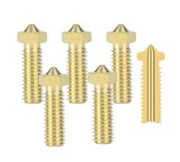 IdeaFormer 5Pcs V6 Volcano Buse en Laiton 0,4 mm, Volcano Nozzle Buses d'imprimante 3D pour Artillery Genius/Sidewinder X1/X2 pour Anycubic Vyper/Kobra Plus/Kobra Max Volcano Hotend