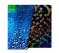 IdeaFormer Feuille holographique effet PEH pour Anycubic Kobra S1/Kobra S1 Combo 264 × 276 mm Double face Sweet Heart + Waterdrop Spring Steel Build Plate