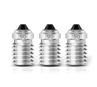 IdeaFormer Lot de 3 buses bimétalliques de 0,6 mm avec pointe en acier trempé pour Bambulab X1 X1C P1P P1S Buse bimétallique pour Bambu Lab X1 X1C P1P P1S