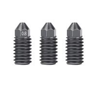 IdeaFormer Lot de 3 buses d'extrudeuse de rechange 0,8 mm pour Bambu Lab A1/A1 Mini, buse chaude en acier trempé pour Bambu A1/A1 Mini
