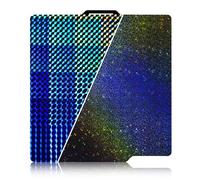IdeaFormer PEY H1H Plaque de construction double face pour Bambu Lab A1/X1/X1C/X1E/P1P/P1S, lisse arc-en-ciel étoilé PEY+Phantom H1H Plaque de lit en acier à ressort Plateforme flexible 257 x 257 mm