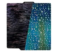 IdeaFormer Plaque d'impression holographique PER PEH pour Bambulab X1/X1C/X1E/A1/P1P/P1S, grain de bois lisse + goutte d'eau PER PEH Spring Steel - 257 x 257 mm - Pour Bambu Lab