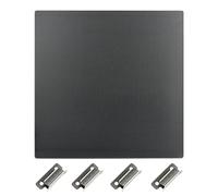 IdeaFormer Plateau Verre 235x235x4mm,Lit en Verre Améliorer avec 4 Clips,Plaque en Verre pour Ender 3,Ender 3 Pro,Ender 3 v2,CR20,Ender 5 Pro,Aquila C2,Kobra