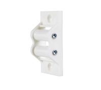 IdeaGenesis - Lot de 2 poulies passe-partout en PVC avec rouleaux en nylon blanc pour volet roulant. Guide de sangle pour rubans de 22 mm pour stores standard Maxi. (PVC, ruban 22 mm)