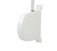 IdeaGenesis Récupérateur de volet roulant d'extérieur pliable avec ruban de fixation au mur ou cadre fenêtre - Système universel (ruban peintes, ruban blanc, 18 mm)