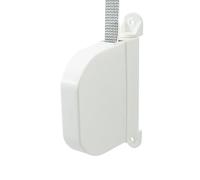 IdeaGenesis Récupérateur de volet roulant d'extérieur pliable avec ruban de fixation au mur ou cadre fenêtre - Système universel (blanc, ruban pintes, ruban 20 mm)
