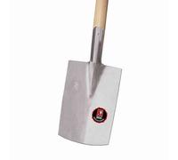 IDEAL 293-00110 Bêche de jardinier pour dames taille 0 polie, manche en T en frêne 85, argent/naturel