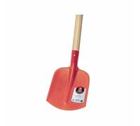 IDEAL 510-6105050 Pelle forme Emsländer avec manche en T en frêne 100cm, dimensions de la lame 265x 220 mm, rouge/naturel