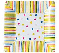 Idéal à Domicile Gamme 8 Fils Boston International carré Papier Assiettes à Dessert, Smart Pois