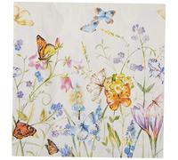 Idéal à Domicile Gamme L727590 20 graines de Papillons et Fleurs 3 Plis Serviettes de Table en Papier, Multicolore