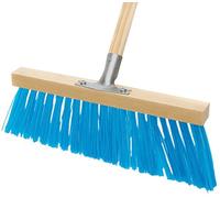 Ideal-balai d'hiver/de feuilles, 400 mm, poils PP 14 cm bleu, manche long 140 cm