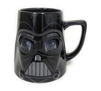 Ideal casa Tasse de petit-déjeuner en céramique Dark Vader - Star wars - 10 cm hauteur - 350 ml - Mugs avec relief des personnages de Star Wars Dark Vader