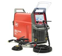 IDEAL Expert TIG 222 AC/DC WIG Poste à souder Inverter 200 A - Machine à souder professionnelle en aluminium et acier inoxydable - Allumage HF, PFC, impulsions, MultiWAVE, LCD Touch - Brûleur SR26