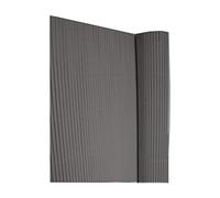 Ideal garden canisse en PVC - Double Face 10 mm - 1 x 3 m - Ton Gris Anthracite