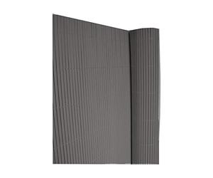 Ideal garden canisse en PVC - Double Face 10 mm - 1 x 3 m - Ton Gris Anthracite