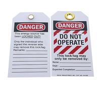 Ideal Heavy-Duty Lockout Labels - 'Do Not Operate'