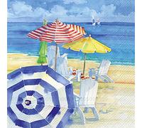 Ideal Home Range Lot de 20 serviettes en papier pour cocktail Motif aquarelle