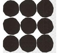 Ideal Home Range Marimekko L606479 Lot de 20 serviettes en papier Kivet Noir/blanc