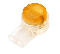 IDEAL Industries, Inc. 86-955 IDC UY2 Lot de 100 connecteurs Jellybean à épissure bout à bout 2 fils pour fil conducteur en cuivre massif 19-26 AWG Jaune