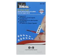 Ideal Industries Livre de marqueurs à fil, Legend 0-9, 45 marqueurs Ea