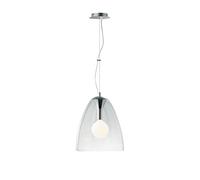 Ideal Lux AUDI-20 SP1 Lampe à suspension, verre, chrome