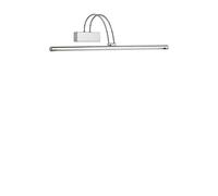 Idéal Lux BOW AP114 Convient Pour Usage en Intérieur 7.98 W Chrome éclairage de Mur - lampe (brossé, 114 ampoule (s), 7,98 W, IP20, chrome)