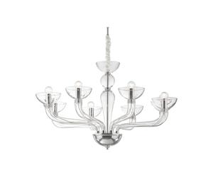 Ideal Lux Casanova SP8 éclairage de Plafond Transparent E14