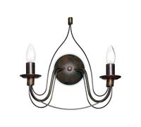 Ideal Lux Corte AP2 Adapté à Une Utilisation à l'intérieur E14 Marron éclairage Mural
