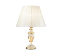 Ideal Lux Firenze TL1 Small E27 Or, Blanc Lampe de Table