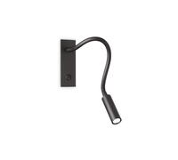 Ideal Lux Io Liseuse Murale Noir 3000k