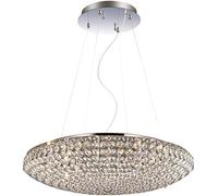 Ideal Lux KING SP12 - Ceiling Lighting (Indoor, chrome, Round, Glass, Metal, iP20, Surfaced)